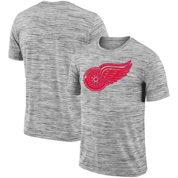 Detroit Red Wings 2018 Heathered Black Sideline Legend Velocity Travel Performance T-Shirt,We sell and wholesale Detroit Red Wings 2018 Heathered Black Sideline Legend Velocity Travel Performance T-Shirt on line form chian!